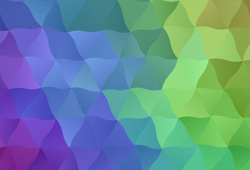 Light Multicolor vector polygon abstract background.