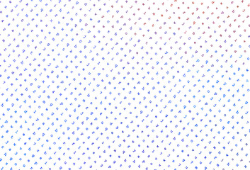 Light Blue, Red vector backdrop with english symbols.