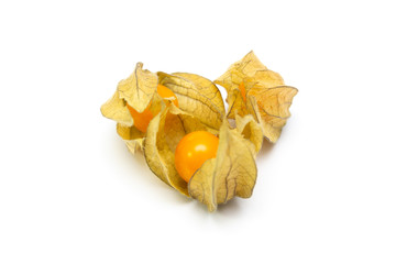 Physalis isolated on a white background. Healthy eating concept.