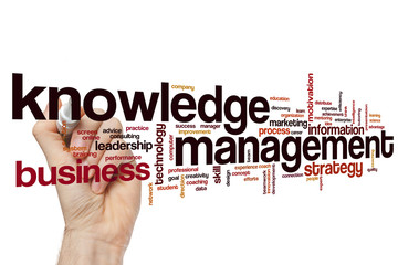 Knowledge management word cloud