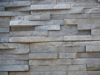 Modern brick wall. Wall Rocks. Stone wall texture background natural color.