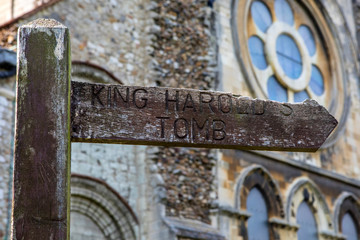 King Harolds Tomb in Waltham Abbey in Essex