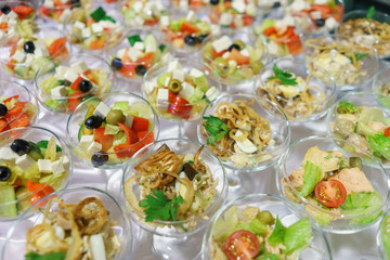 Catering and guest meals during the event. Quick mini snacks in a special beautiful dish.