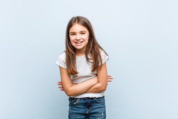 Cute girl laughing and having fun.