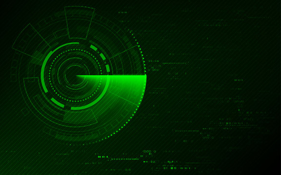 Radar Scan Searching Abstract Technology Background