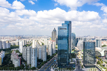 Obraz na płótnie Canvas city skyline in suzhou china