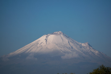 Volcan Popocatepetl desde Puebla