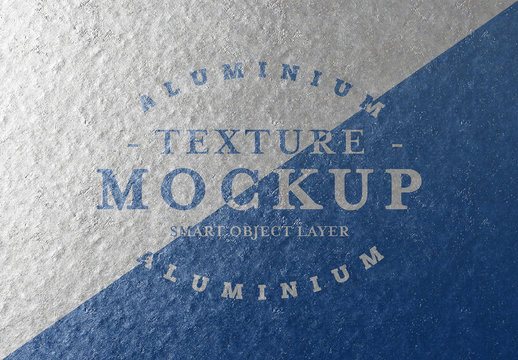 Aluminum Texture Text Effect