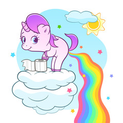Pooping cute unicorn © Refluo