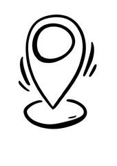 Location, Map, Marker, Pin Flat Icon. Icon Template background