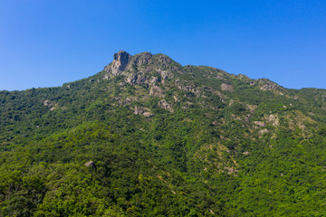 Fototapeta na wymiar Lion Rock mountain in Hong Kong