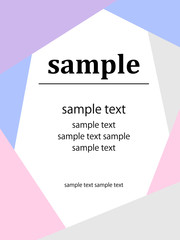 冬のイメージフレーム　POP