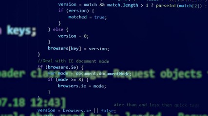 Composite image of programming codes coming up - Powered by Adobe