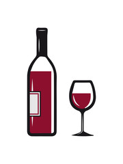 Wein Weinglas Weinflasche Weinprobe Weinlese Reben Weinblatt Genuss Herbst Weinkenner trinken Romantik 3c
