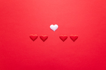 Banner web Design valentines day concept with free copy space for your creativity ideas text