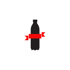 Bottle icon logo design vector template