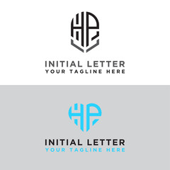 Fototapeta premium Modern Logo Set of HP logo designs, which inspire all companies. -Vectors
