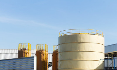 Oil tank in factory