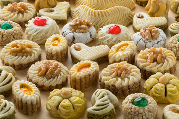 Traditional festive Moroccan cookies