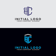 Modern Logo Set of HC logo designs, which inspire all companies. -Vectors