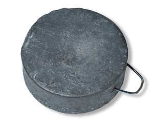 large lead sinker used for fishing