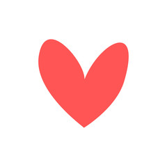 heart icon vector design concept. love symbol art background minimalistic valentine's day.