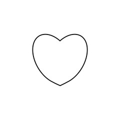heart icon vector design concept. love symbol art background minimalistic valentine's day.
