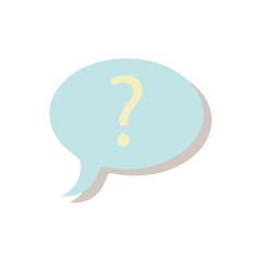 Bubble Speech With Question Icon Vector