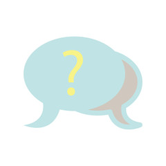 Bubble Speech With Question Icon Vector