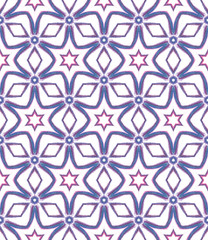 Traditional Surface. Endless Repeat Painting. 