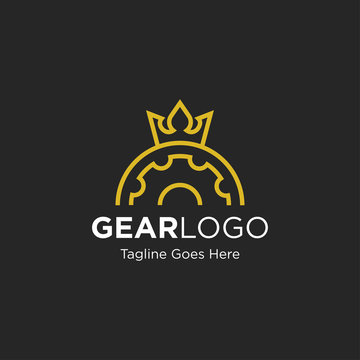 gear logo and icon vector illustration design template