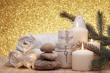 Spa composition and Christmas decorations