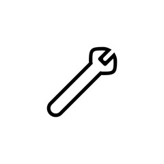 Maintenance icon. Repair key symbol. Logo design element