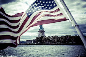 Naklejka premium statue of liberty NY USA