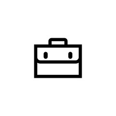 Job bag icon. Business case symbol