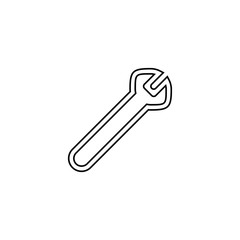 Maintenance icon. Repair key symbol