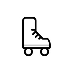 Skating shoe icon. Sport design element