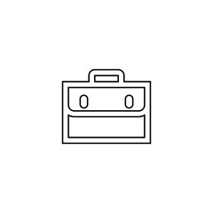 Job bag icon. Business case symbol