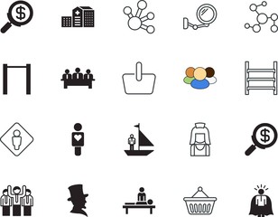 people vector icon set such as: day, lovely, mop, housekeeping, interior, handshake, water, closeup, wash, century, furniture, occupation, direction, building, superhero, conference, beard, clipart