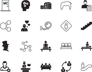 people vector icon set such as: share, healthy, open, customer, station, lincoln, earth, indoor, american, education, passport, medic, reflection, style, repair, tool, electronic, accessory, vacancy