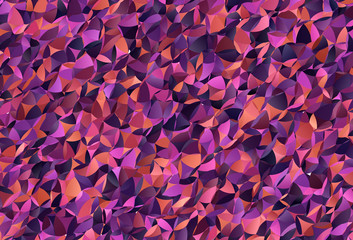 Fototapeta na wymiar Dark Pink, Yellow vector abstract polygonal pattern.