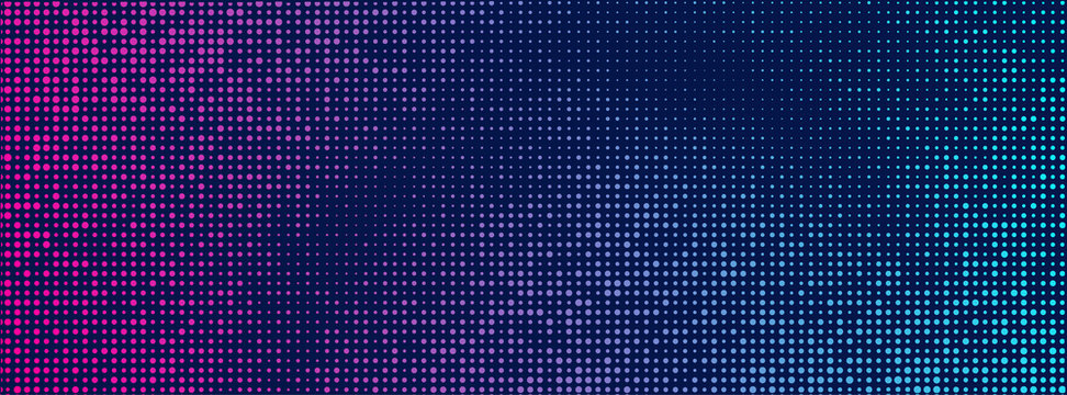 Halftone retro background. Pink blue halftone gradient,party poster background. EPS 10.