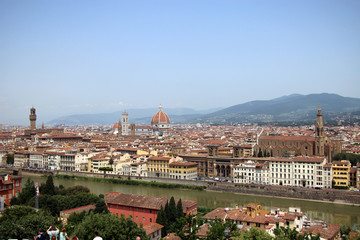 Wundervoller Blick auf die Stadt Florenz, die Hauptstadt der Toskana