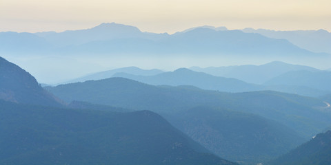 Mystical View of the Magnificent Mountains
