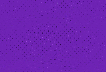 Light Purple vector layout with latin alphabet.