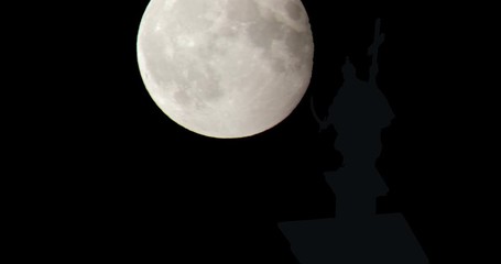 Moonrise Sunrise Sunset Silhouette Time Lapse