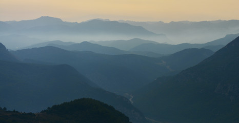 Mystical View of the Magnificent Mountains