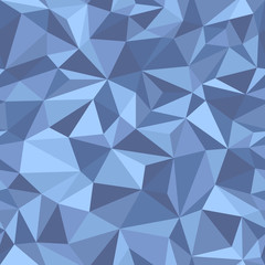 Blue abstract mosaic background. Vector triangular layout. Modern abstract illustration with triangles. Triangle seamless pattern for your banner