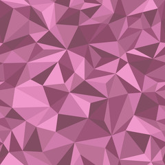 Pink abstract mosaic background. Vector triangular layout. Modern abstract illustration with triangles. Triangle seamless pattern for your banner