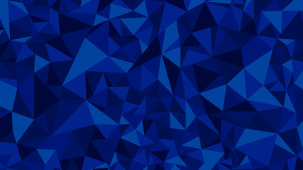 Dark blue polygonal mosaic background, design templates triangle bright background. Triangular low poly.